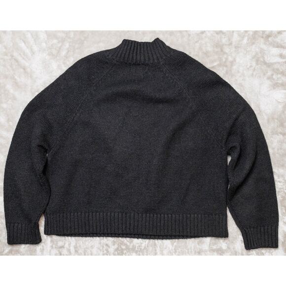 Old Navy Black Pullover Mock Neck Cropped Sweater Womens Size L - Picture 2 of 12